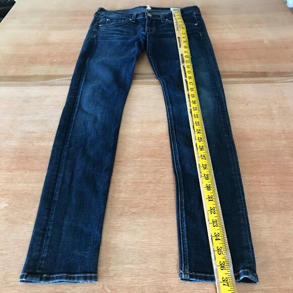 Rag & Bone Skinny Jeans Women 27 Blue Low Rise Woodford Stretch Preppy 16781 - Picture 5 of 12